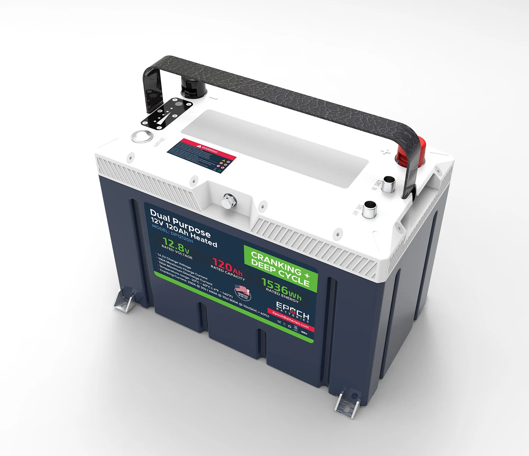 12V 120Ah Pro Series - LiFePO4 Cranking & Deep Cycle Lithium Battery (Dual Purpose)