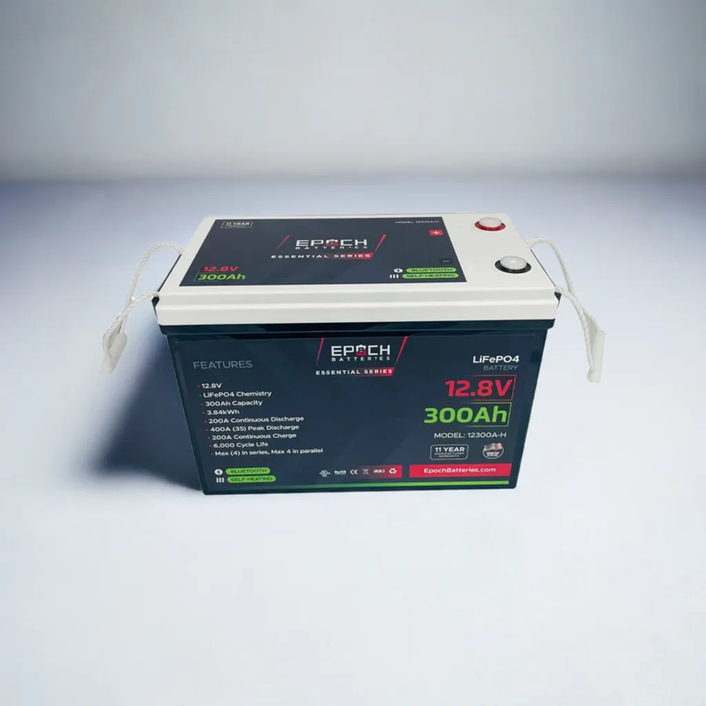 12V 300Ah Essential Series - Bluetooth & Heated LiFePO4 Battery