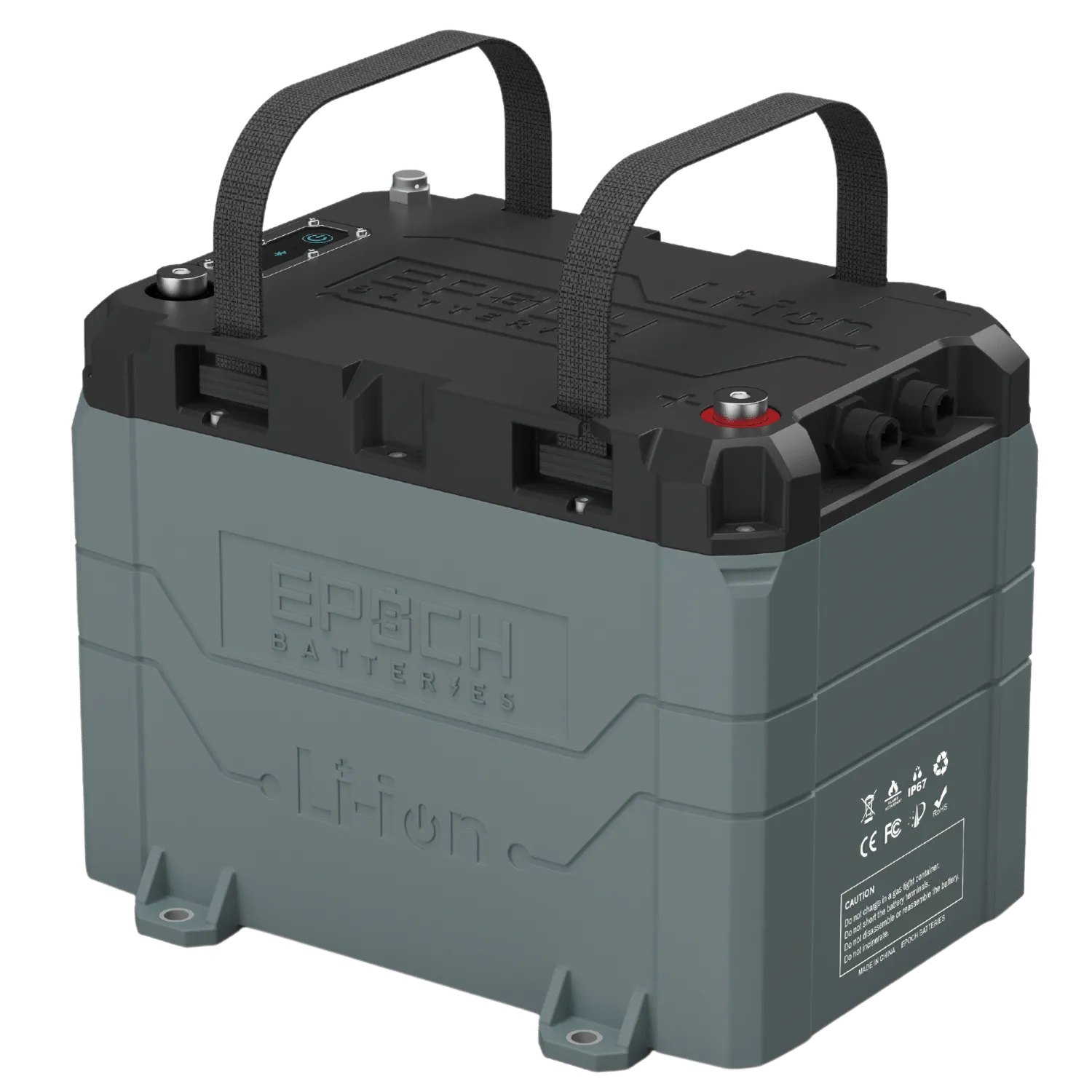 12V 50Ah LiFePO4 Lithium Battery - Bluetooth, Heating, Waterproof