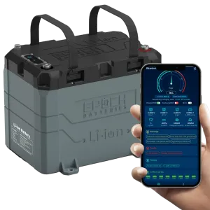 12V 50Ah LiFePO4 Lithium Battery - Bluetooth, Heating, Waterproof