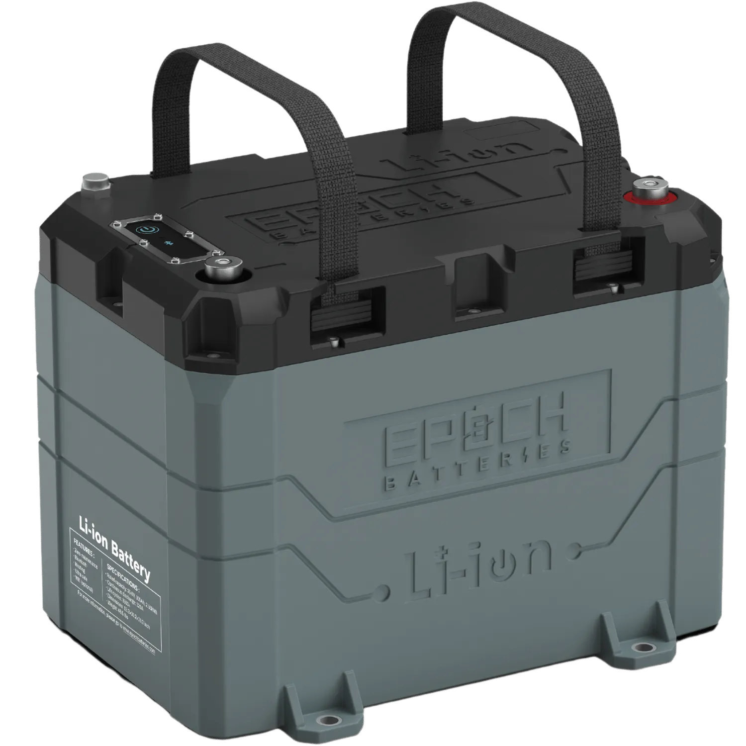 12V 50Ah LiFePO4 Lithium Battery - Bluetooth, Heating, Waterproof