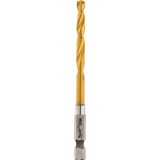 13/64 In. Shockwave Red Helix Titanium Drill Bit