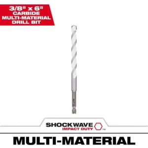 3/8 In. Shockwave Carbide Multi-material Drill Bit