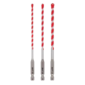 3pc. Shockwave Carbide Hammer Drill Bit Kit