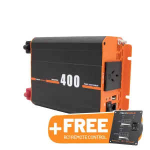 400W | Pure Sine Wave Inverter | with FREE RC1 Intelligent Remote Control