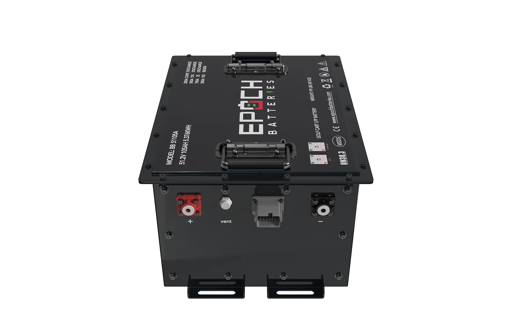 48V 105Ah Lithium (LiFePO4) Golf Cart Battery - Complete Kit