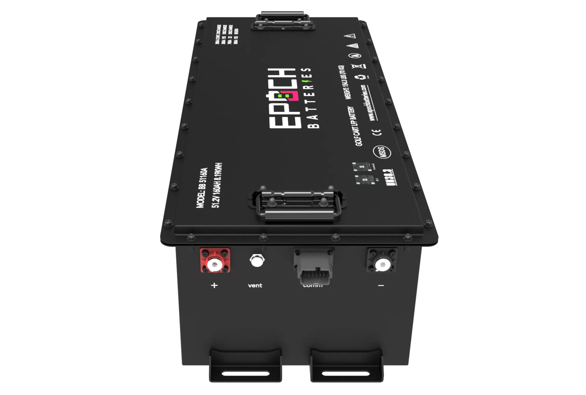 48V 160Ah Lithium (LiFePO4) Golf Cart Battery - Complete Kit