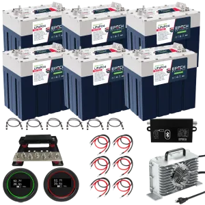 48V 180Ah 600A GC2 - Golf Cart LiFePO4 Lithium Battery Kit