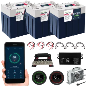 48V 90Ah GC2 - Golf Cart LiFePO4 Lithium Battery - Complete Kit