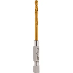 5/32 In. Shockwave Red Helix Titanium Drill Bit