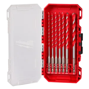 7pc. Shockwave Carbide Hammer Drill Bit Kit