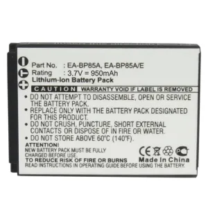 Batteries N Accessories BNA-WB-BP85A Digital Camera Battery - li-ion, 3.7V, 950 mAh, Ultra High Capacity Battery - Replacement for Samsung BP-85A Battery