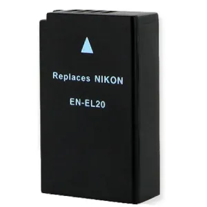 Batteries N Accessories BNA-WB-ENEL20 Digital Camera Battery - Li-Ion, 7.2V, 1200 mAh, Ultra High Capacity Battery - Replacement for Nikon EN-EL20 Battery