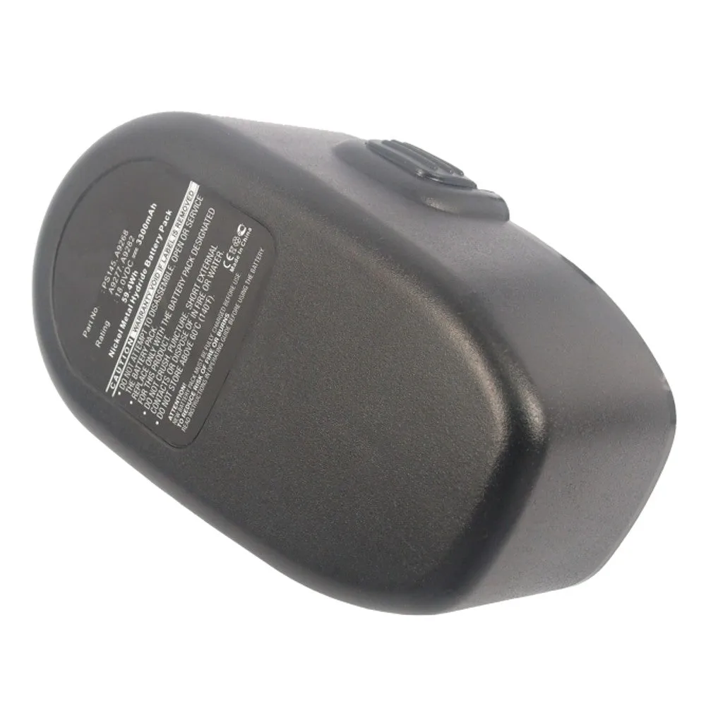 Batteries N Accessories BNA-WB-H10932 Power Tool Battery - Ni-MH, 18V, 3300mAh, Ultra High Capacity - Replacement for Black & Decker PS145 Battery