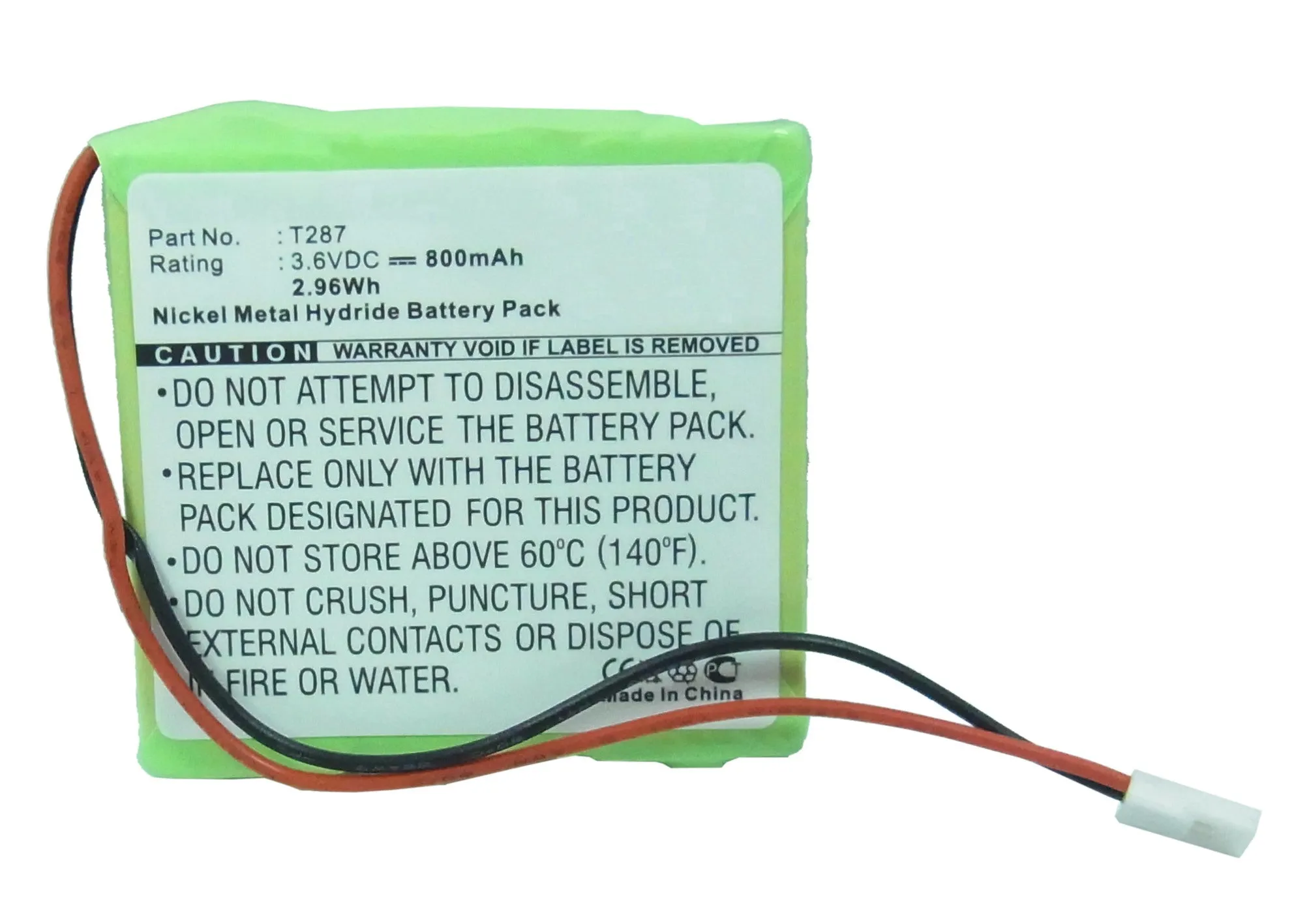 Batteries N Accessories BNA-WB-H11567 Cordless Phone Battery - Ni-MH, 3.6V, 800mAh, Ultra High Capacity - Replacement for GP T287 Battery