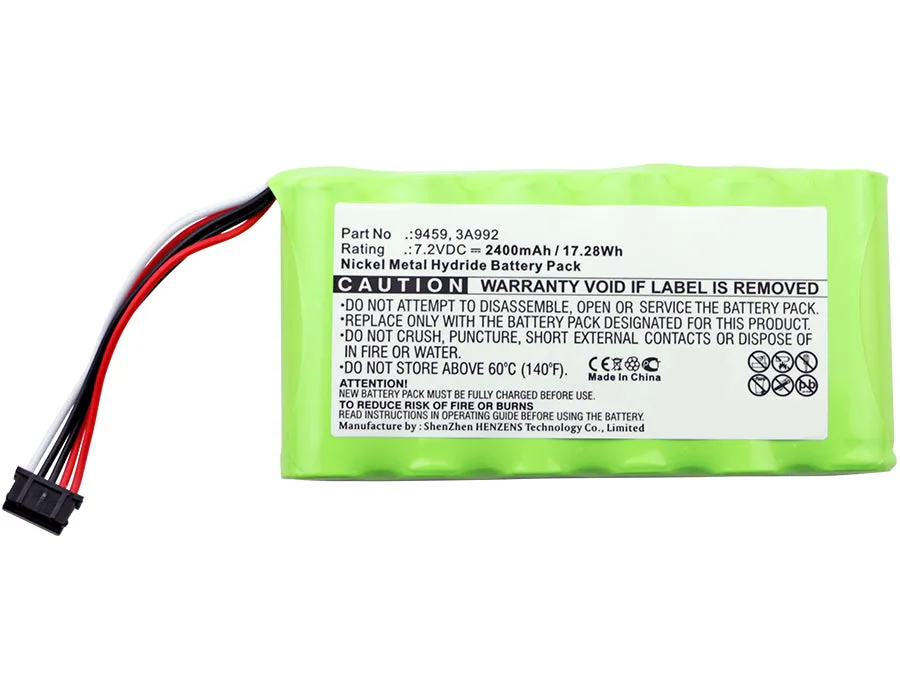Batteries N Accessories BNA-WB-H11930 Equipment Battery - Ni-MH, 7.2V, 2400mAh, Ultra High Capacity - Replacement for Hioki 3A992 Battery