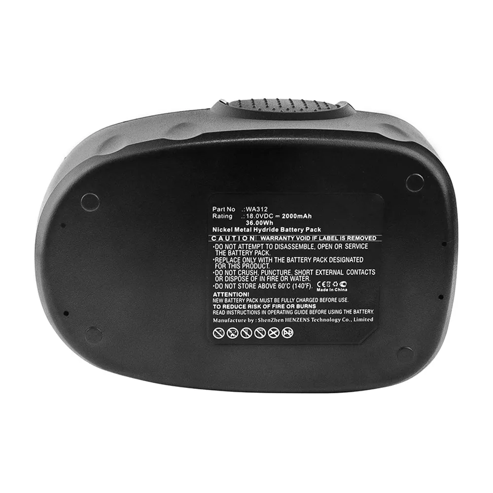 Batteries N Accessories BNA-WB-H14291 Power Tool Battery - Ni-MH, 18V, 2000mAh, Ultra High Capacity - Replacement for Worx WA3127 Battery