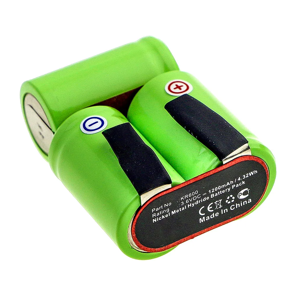 Batteries N Accessories BNA-WB-H14320 Shaver Battery - Ni-MH, 3.6V, 1200mAh, Ultra High Capacity - Replacement for Wella KR600 Battery