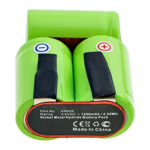 Batteries N Accessories BNA-WB-H14320 Shaver Battery - Ni-MH, 3.6V, 1200mAh, Ultra High Capacity - Replacement for Wella KR600 Battery