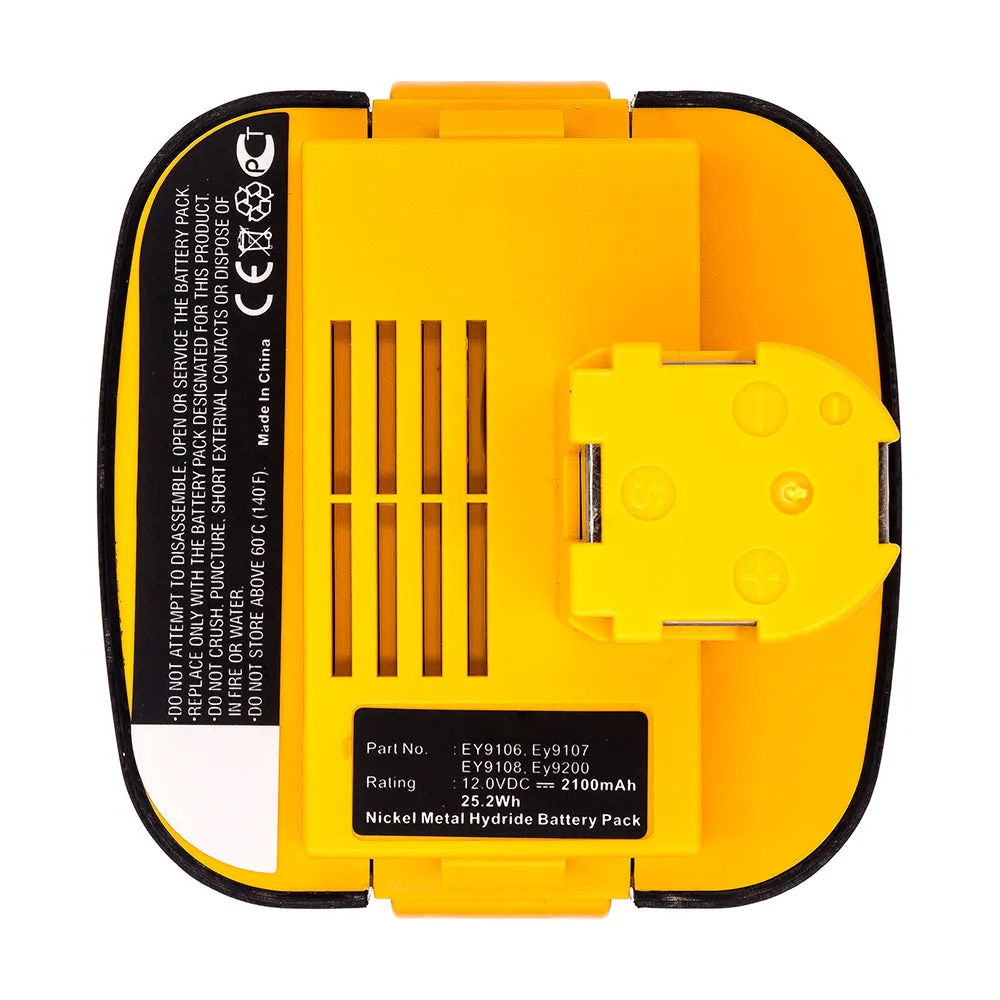 Batteries N Accessories BNA-WB-H15299 Power Tool Battery - Ni-MH, 12V, 2100mAh, Ultra High Capacity - Replacement for Panasonic EY9001 Battery