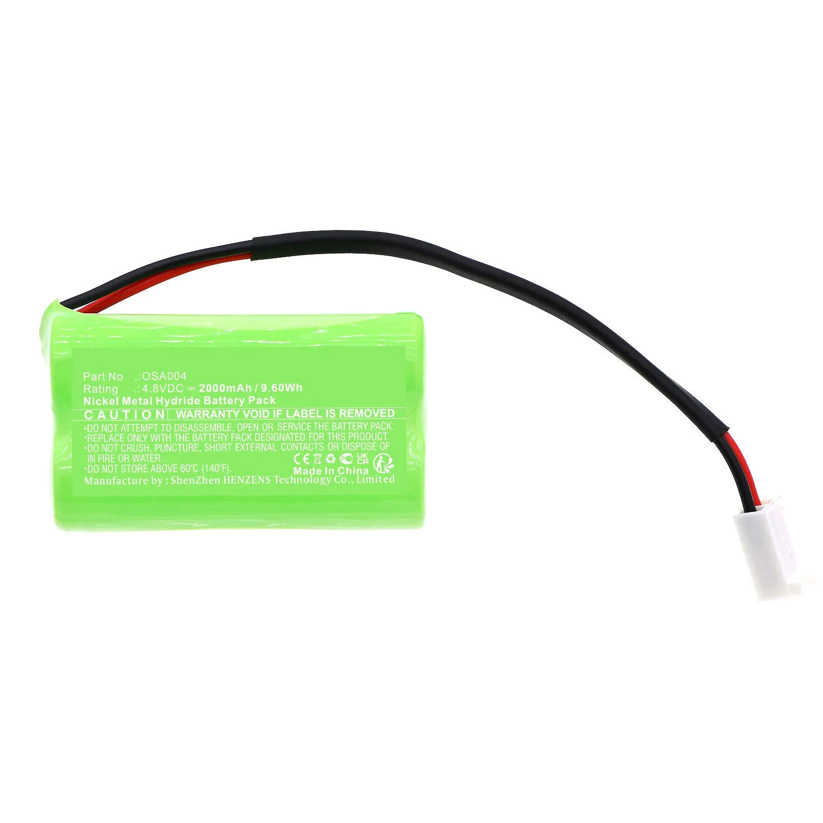 Batteries N Accessories BNA-WB-H17917 Emergency Lighting Battery - Ni-MH, 4.8V, 2000mAh, Ultra High Capacity - Replacement for OSI OSA004 Battery