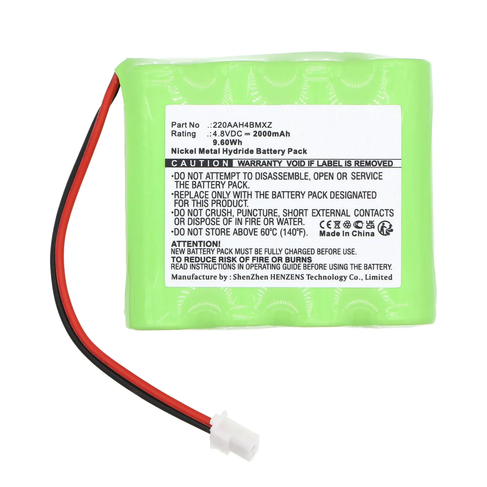 Batteries N Accessories BNA-WB-H19246 Medical Battery - Ni-MH, 4.8V, 2000mAh, Ultra High Capacity - Replacement for I-Tech 11205-C Battery