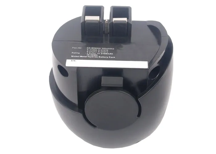 Batteries N Accessories BNA-WB-H6346 Power Tools Battery - Ni-MH, 4.8V, 2100 mAh, Ultra High Capacity Battery - Replacement for Metabo 6.2727 Battery