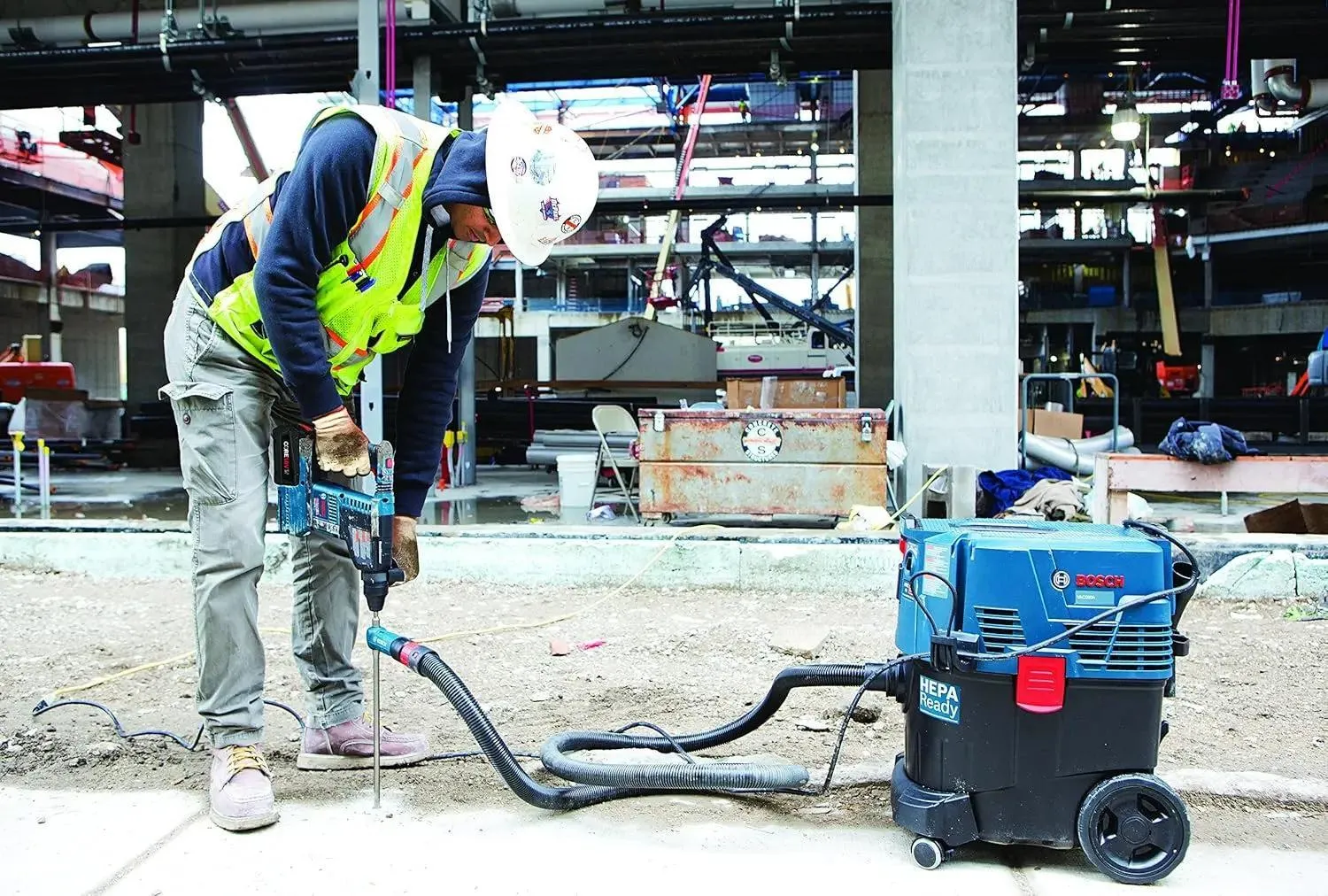 BOSCH  GBH18V-26K24  -18V BRUSHLESS BULLDOG 1'' SDS PLUS ROTARY HAMMER KIT