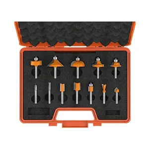 CMT-800.001.00 - 15 PIECE ROUTER BIT SET