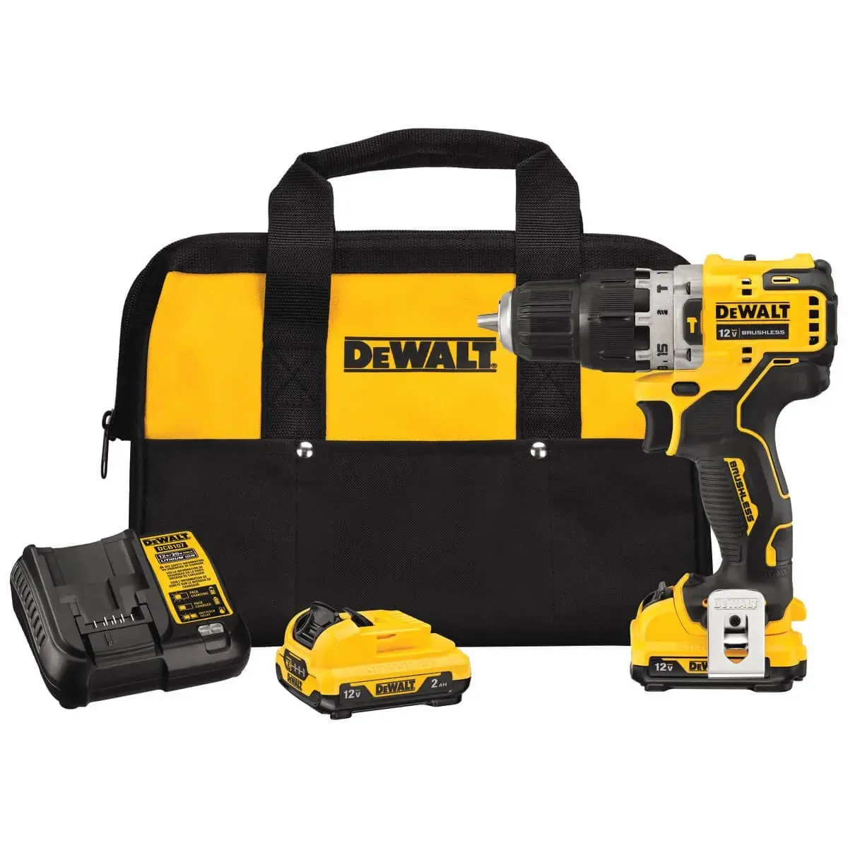 DEWALT DCD706F2-Kit Taladro Precutor 3/8ˮ Xtreme 12V S