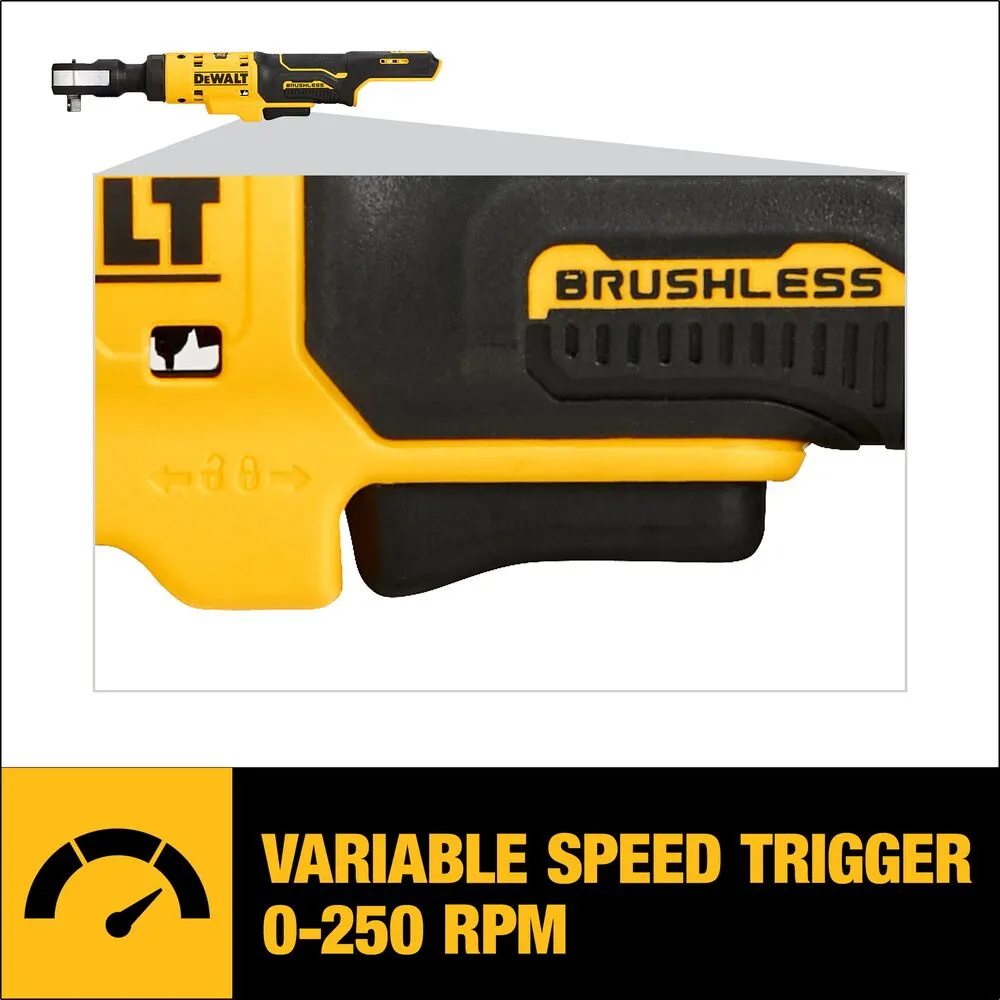 DeWALT DCF503B 12V 3/8" Brushless Li-Ion Open Head Ratchet - Bare Tool