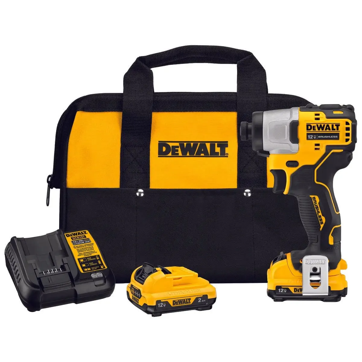 DEWALT DCF801F2 - XTREME™ 12V MAX* BRUSHLESS 1/4 IN. CORDLESS IMPACT DRIVER KIT