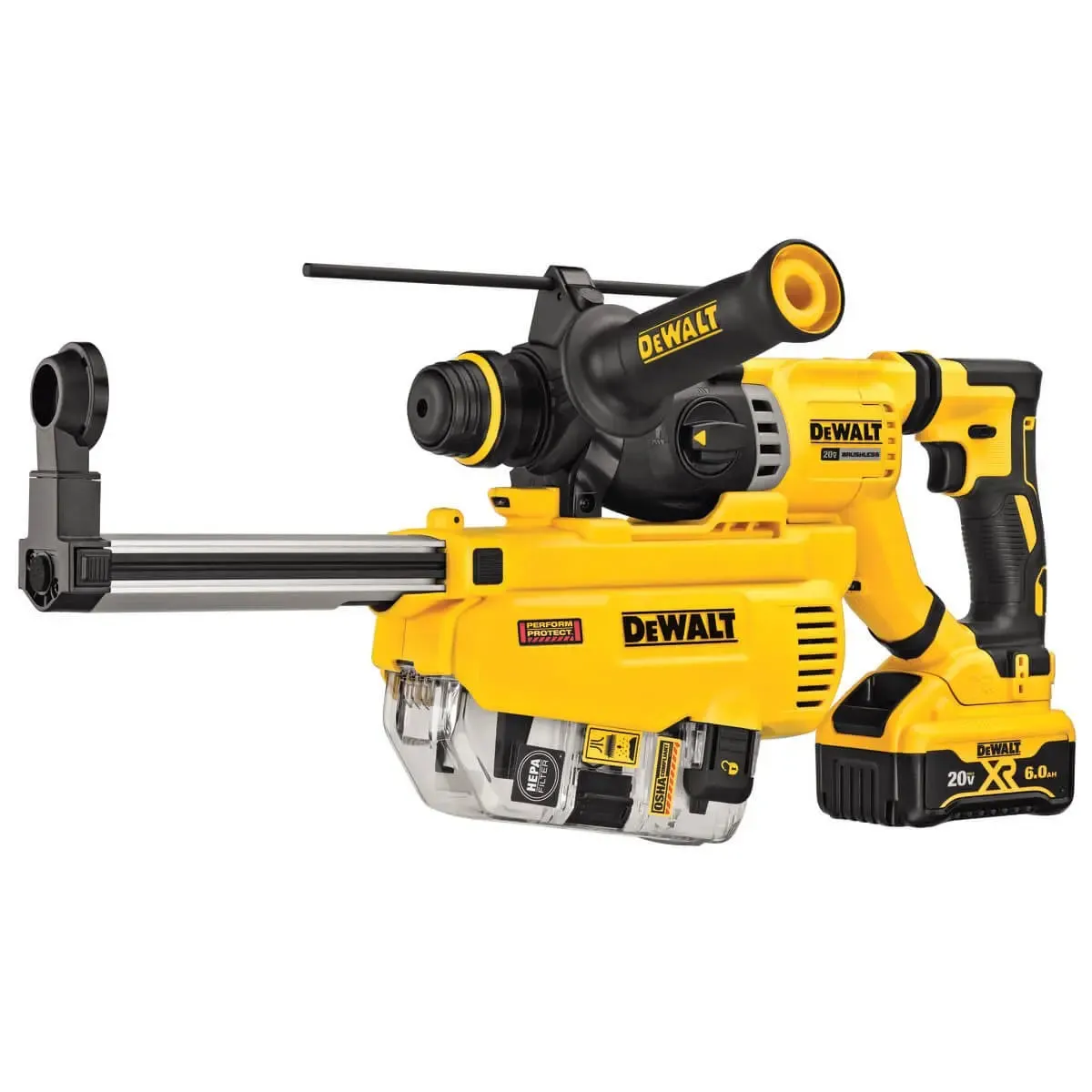 DEWALT DCH263R2-20V MAX* XTREME Cordless Brushless 1-1/8 in SDS  Rotary Hammer Drill Kit (2) Lithium Ion Batteries with Charger