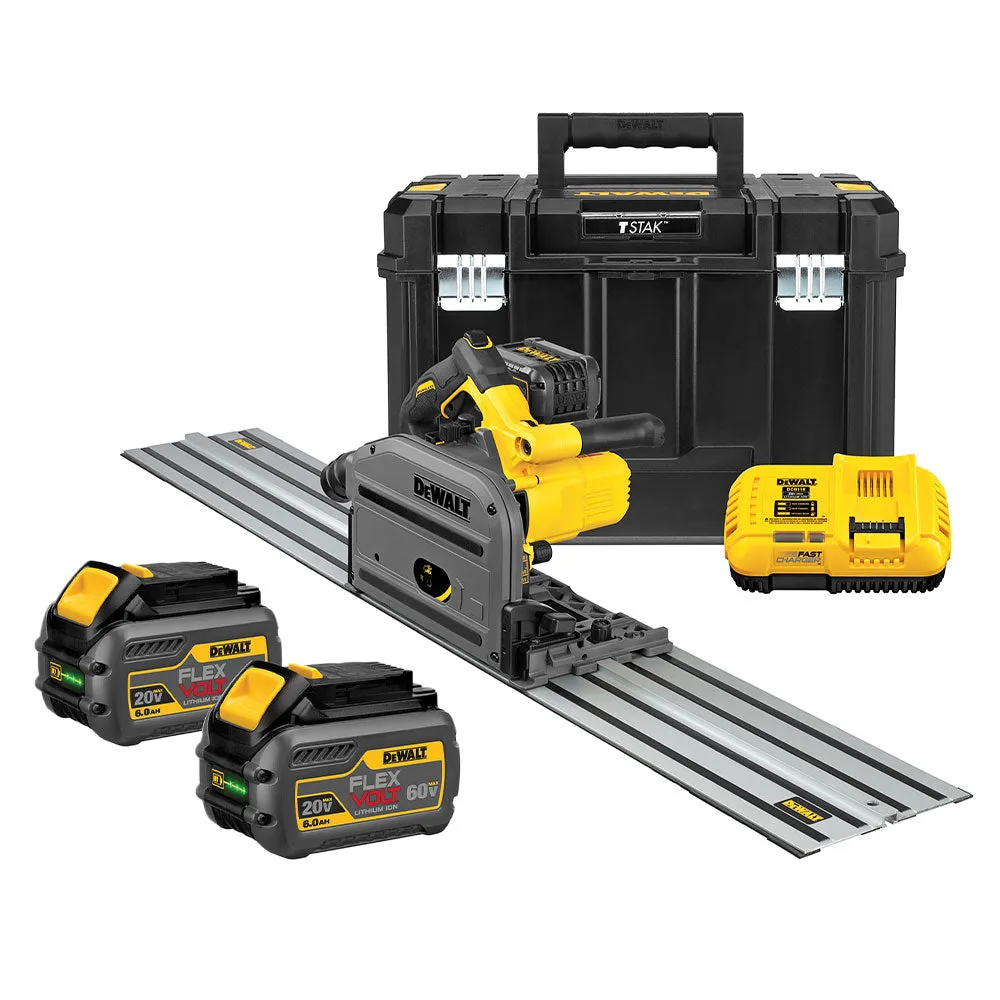 DeWALT DCS520ST1-KIT 60V 6-1/2"  Track Saw Kit w/ Track FLEXVOLT 6Ah Battery 2PK