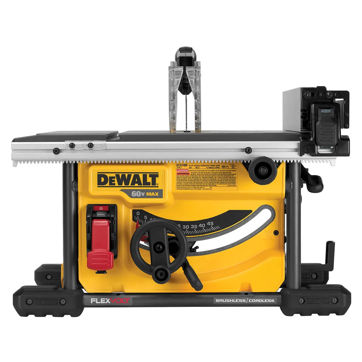 DeWALT DCS7485B 60V FLEXVOLT 8-1/4-Inch Adjustable Table Saw - Bare Tool