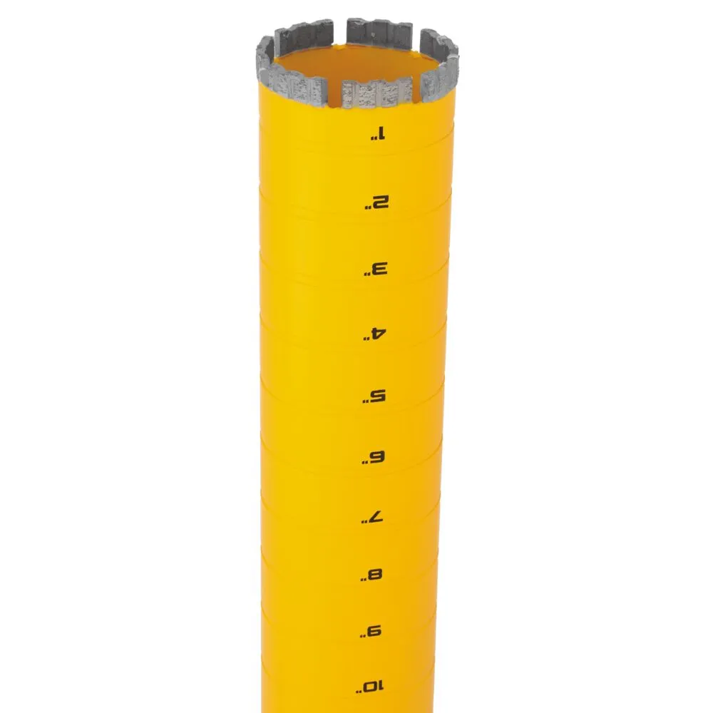 DeWALT DW55015 2-3/4" X 15" Cordless Diamond Core Bit w/ Recessed Grooves
