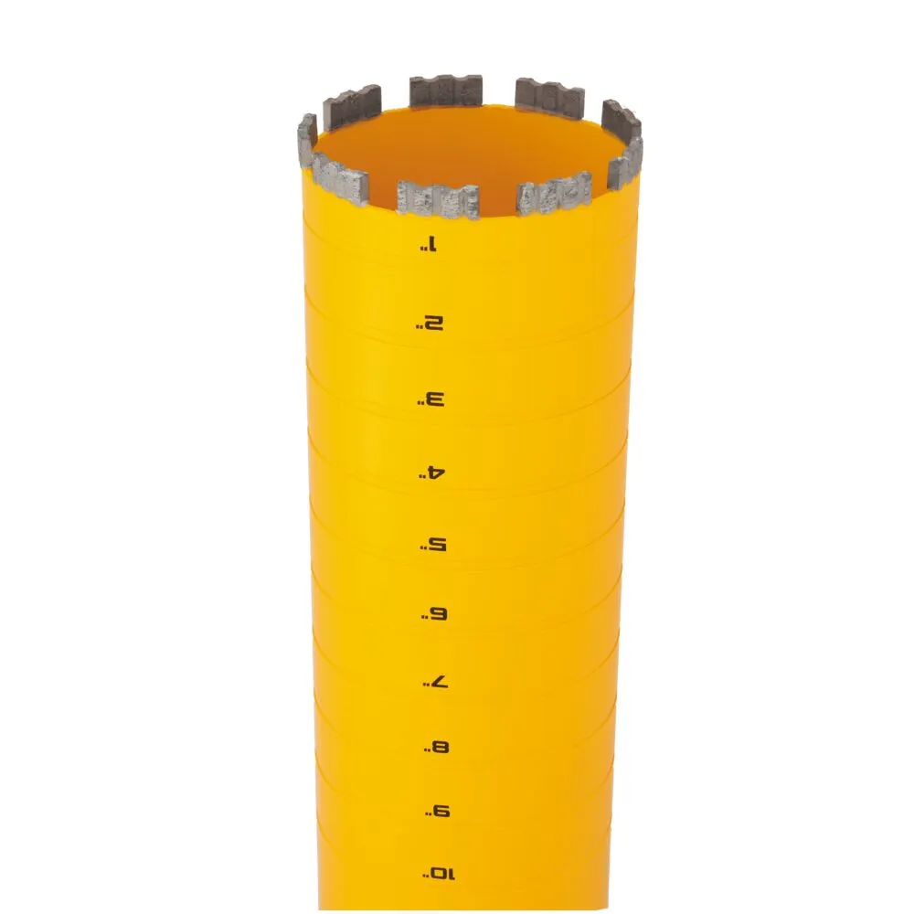 DeWALT DW55020 4-1/4" X 15" Cordless Diamond Core Bit w/ Recessed Grooves