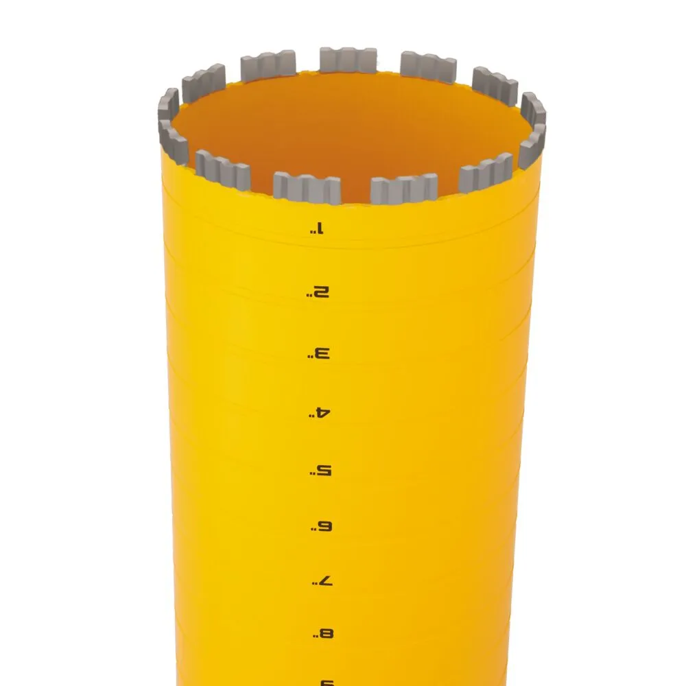 DeWALT DW55024 6" X 15" Cordless Diamond Core Bit w/ Recessed Grooves