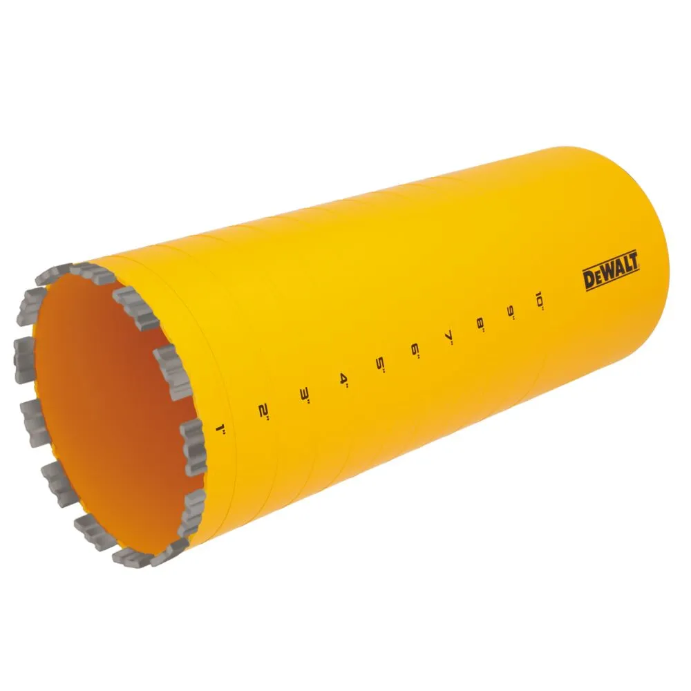 DeWALT DW55024 6" X 15" Cordless Diamond Core Bit w/ Recessed Grooves