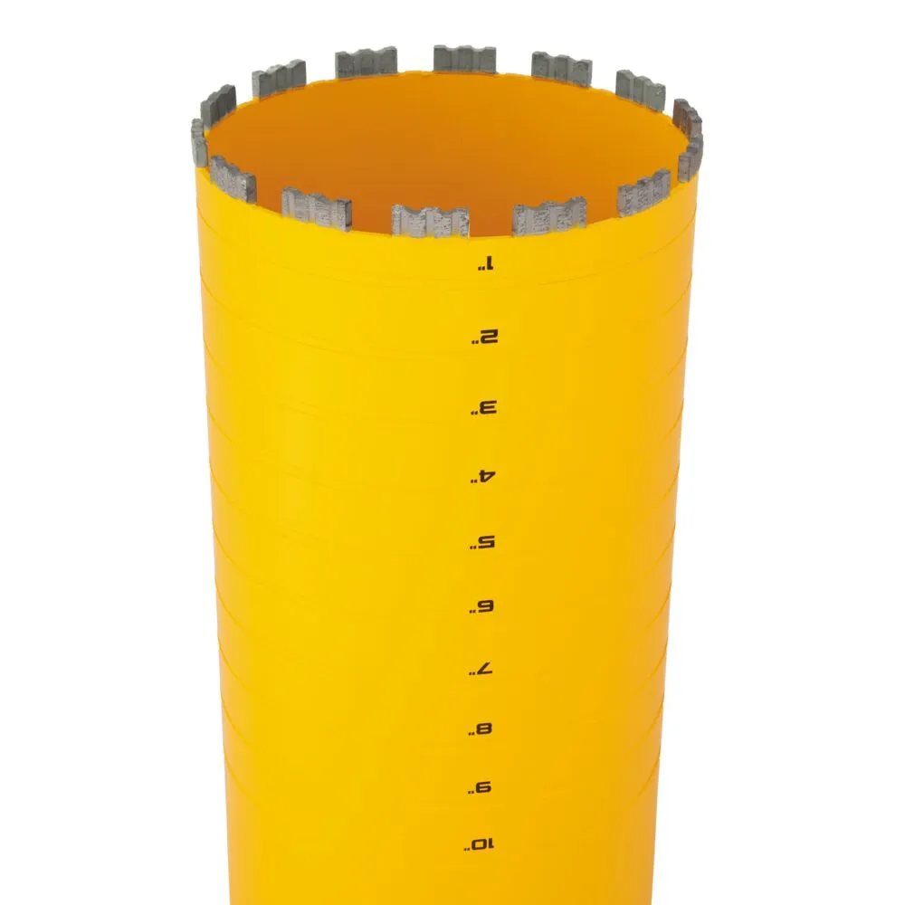 DeWALT DW55027 7" X 15" Cordless Diamond Core Bit w/ Recessed Grooves