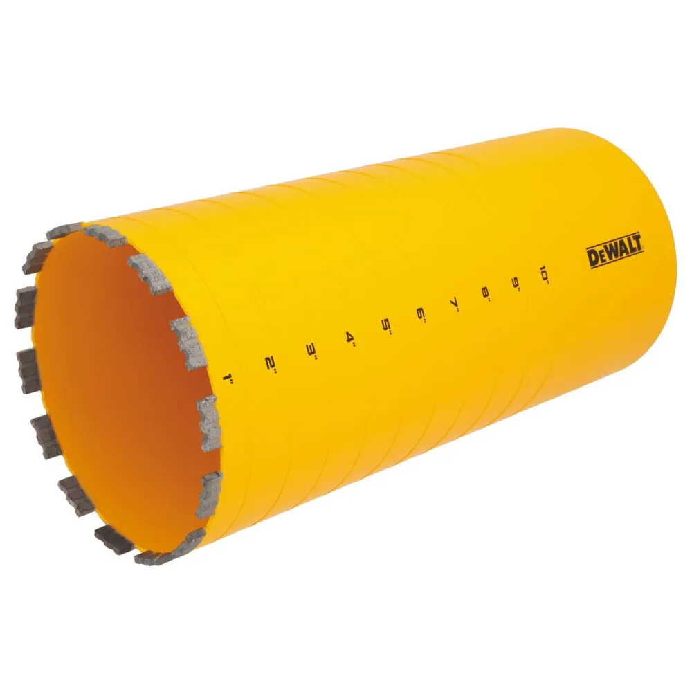 DeWALT DW55027 7" X 15" Cordless Diamond Core Bit w/ Recessed Grooves