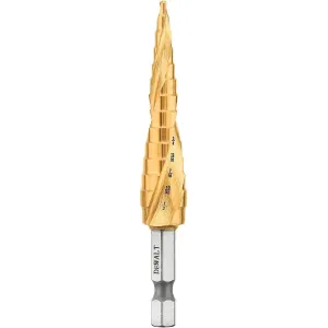DEWALT DWA1783IR-Step Drill Bit, Impact Ready, 1/8-Inch-1/2-Inch