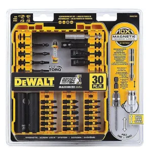 DEWALT DWA2T30C-Flextorq Impact Ready Screwdriving Bit Sets With Toughcase  System