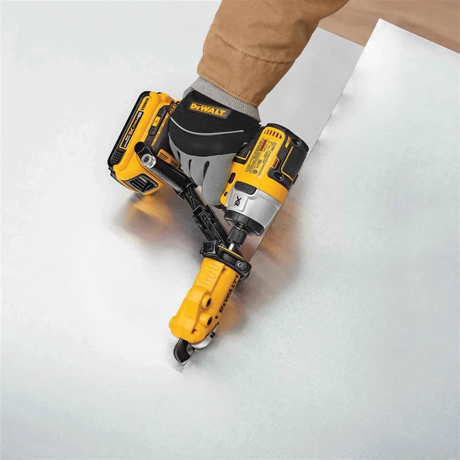 DeWALT DWASHRIR 18-Gauge 1/4-Inch Hex Shank Metal Shear Drill Attachment