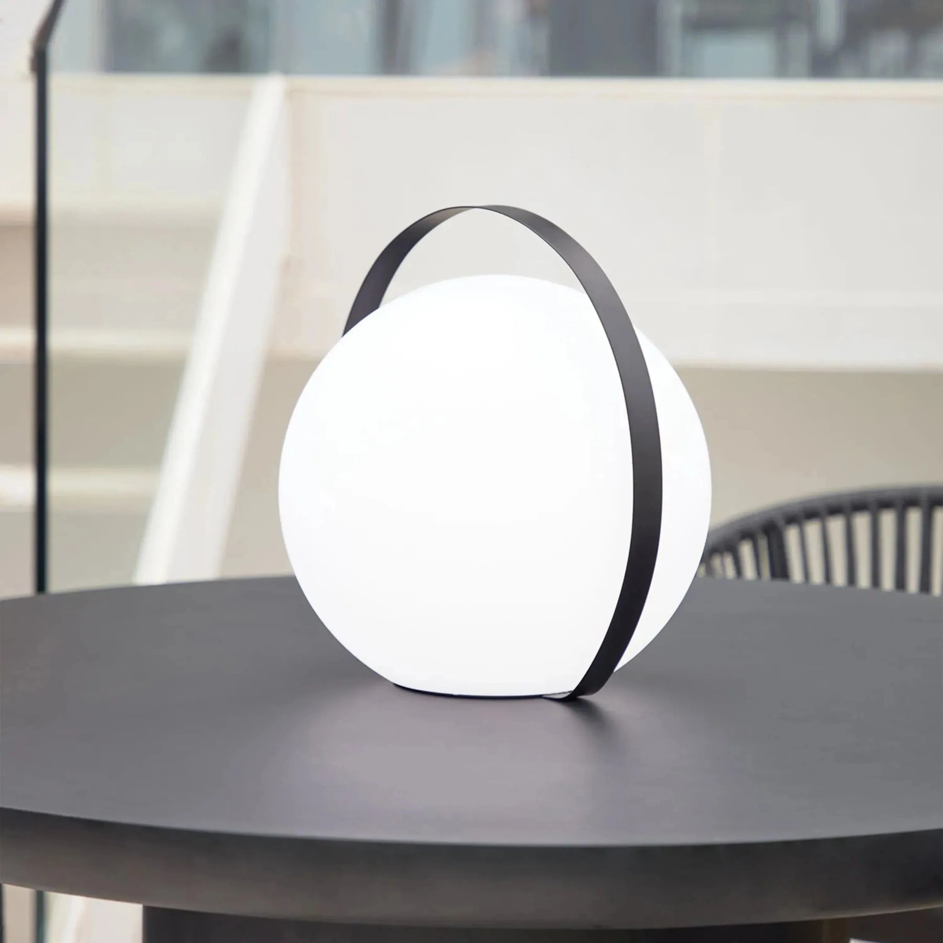 Dinesh Outdoor Table Lamp - Black