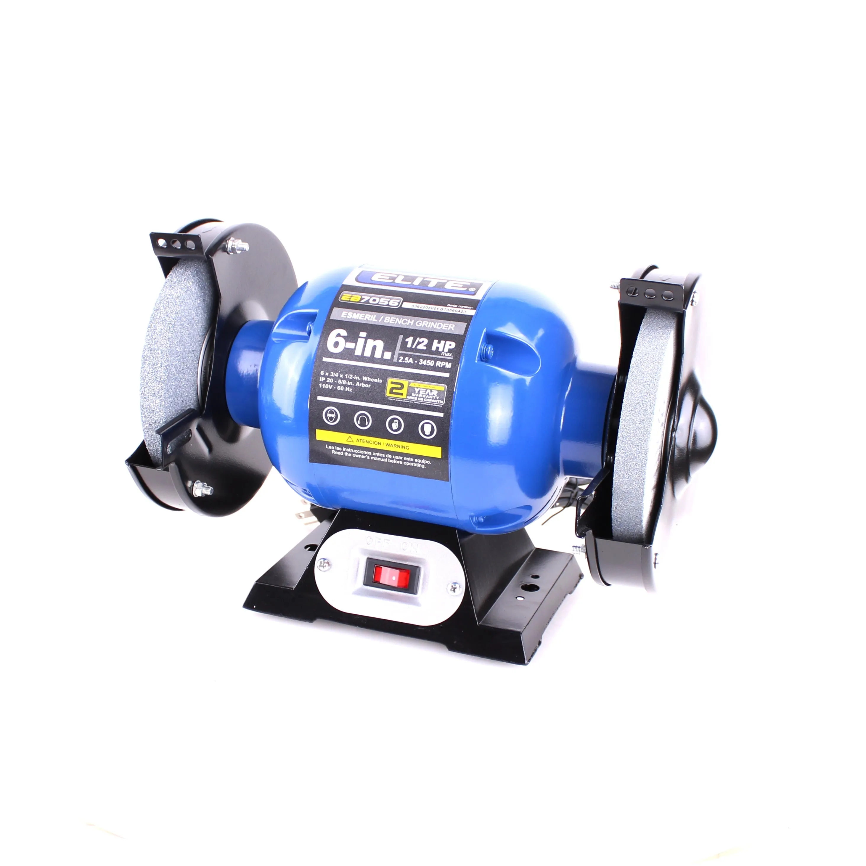 Elite® 6'' Bench Grinder