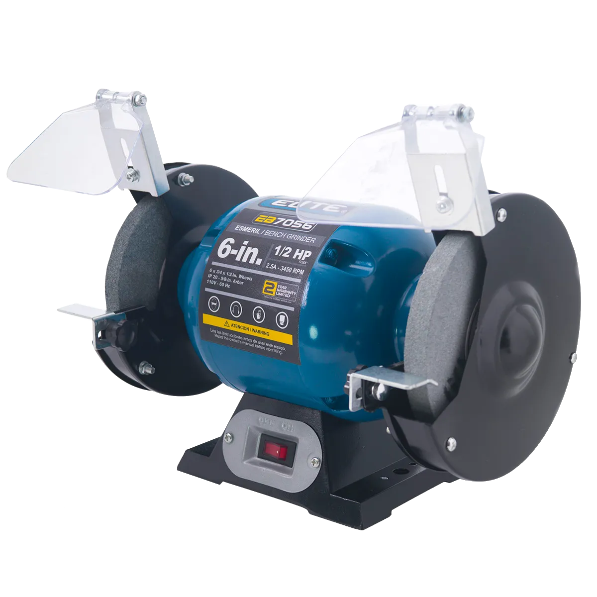 Elite® 6'' Bench Grinder