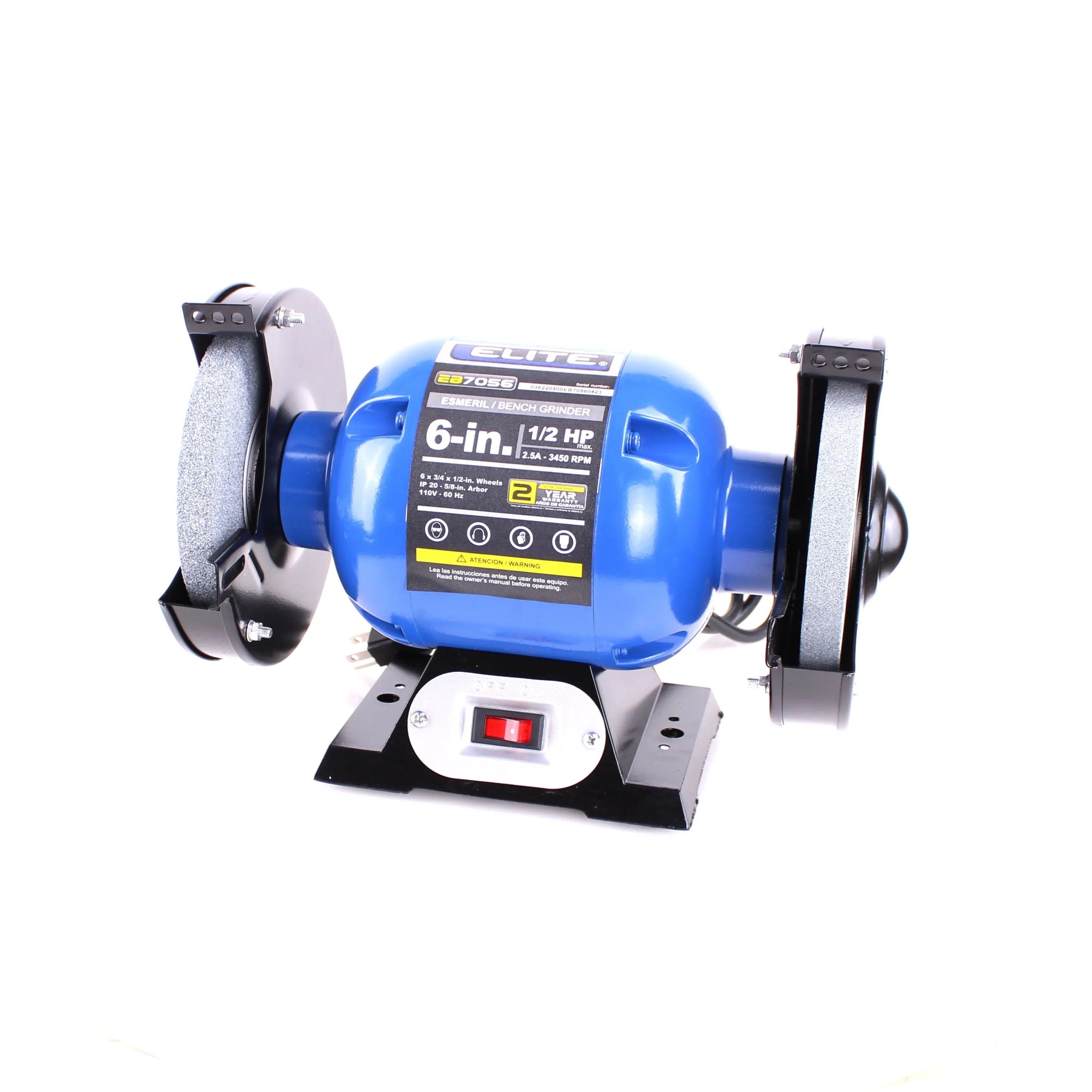 Elite® 6'' Bench Grinder