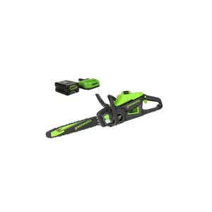 Greenworks 60V Max 16" Brushless Chainsaw 2.5Ah Battery Charger