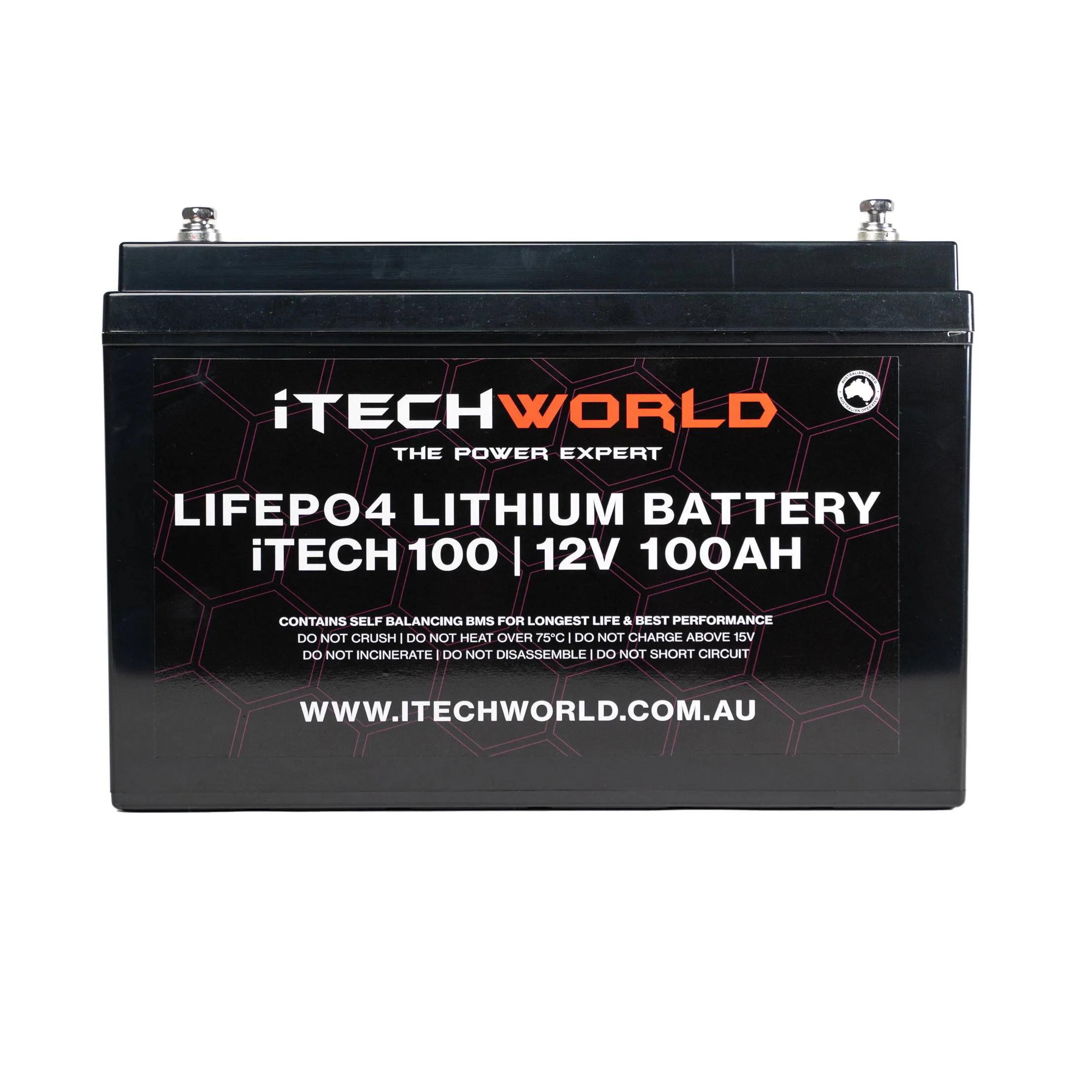 iTECH100 | Deep Cycle Lithium Battery | LiFePO4 100Ah